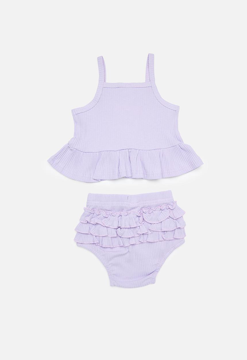 Pop Candy - Cami vest and bloomer vest - purple