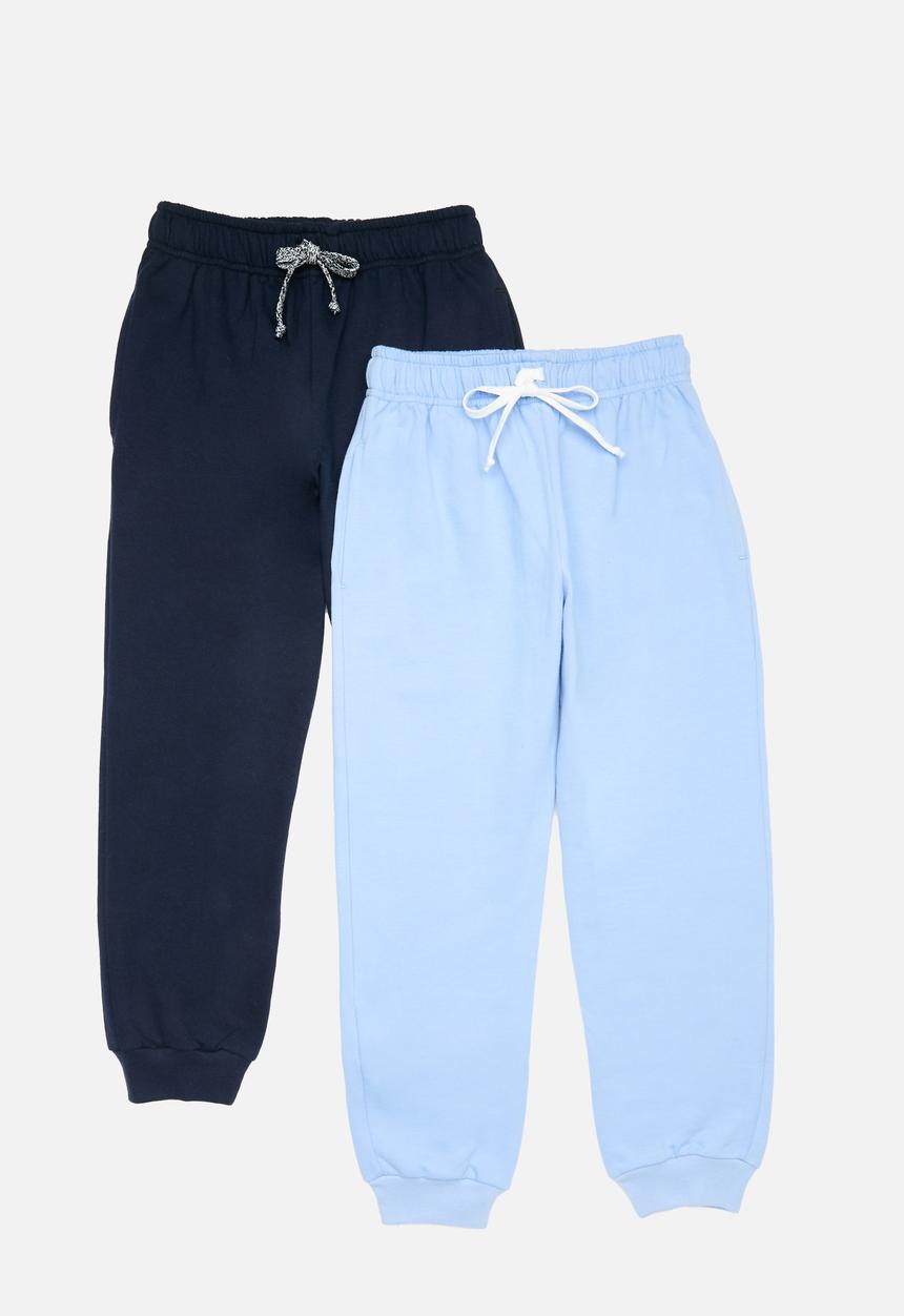 Pop Candy - 2 Pack joggers - navy and skyblue