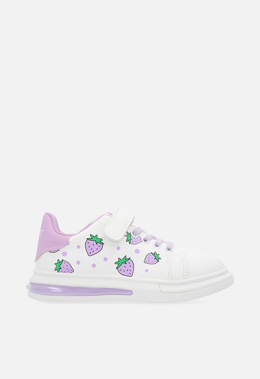 Pop Candy - Printed sneakers-purple & white