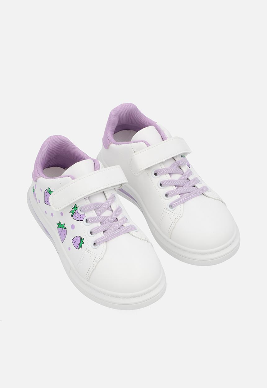 Pop Candy - Printed sneakers-purple & white