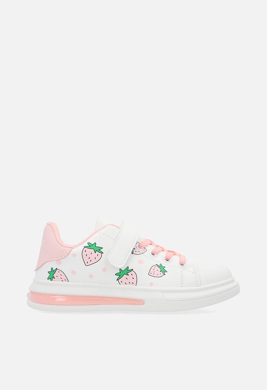 Pop Candy - Printed sneakers - orange & white