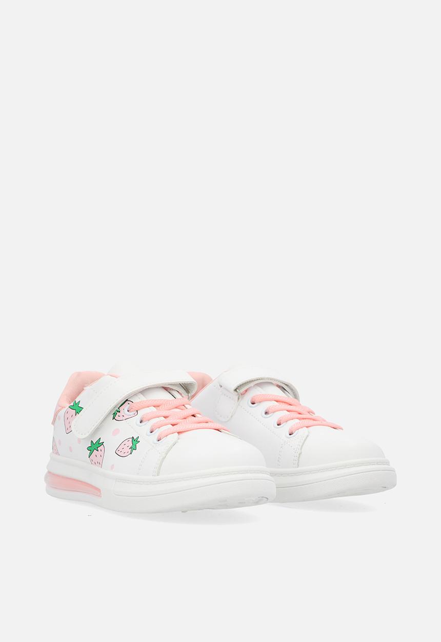 Pop Candy - Printed sneakers - orange & white