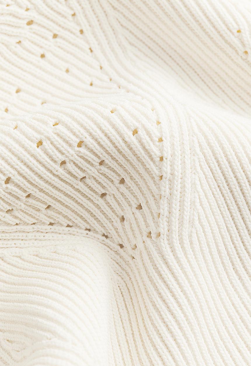 H&M - Pointelle-knit jumper - cream