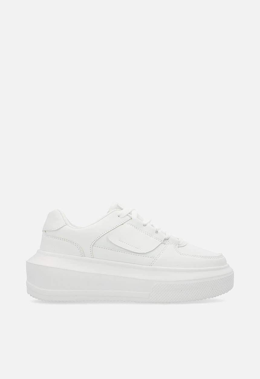 Pop Candy - Lace up sneakers - white