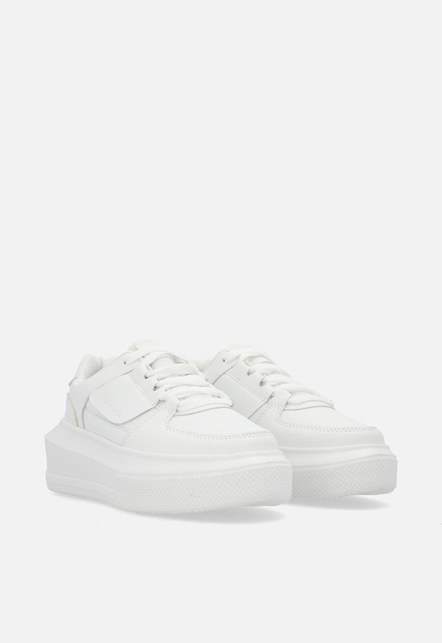 Pop Candy - Lace up sneakers - white