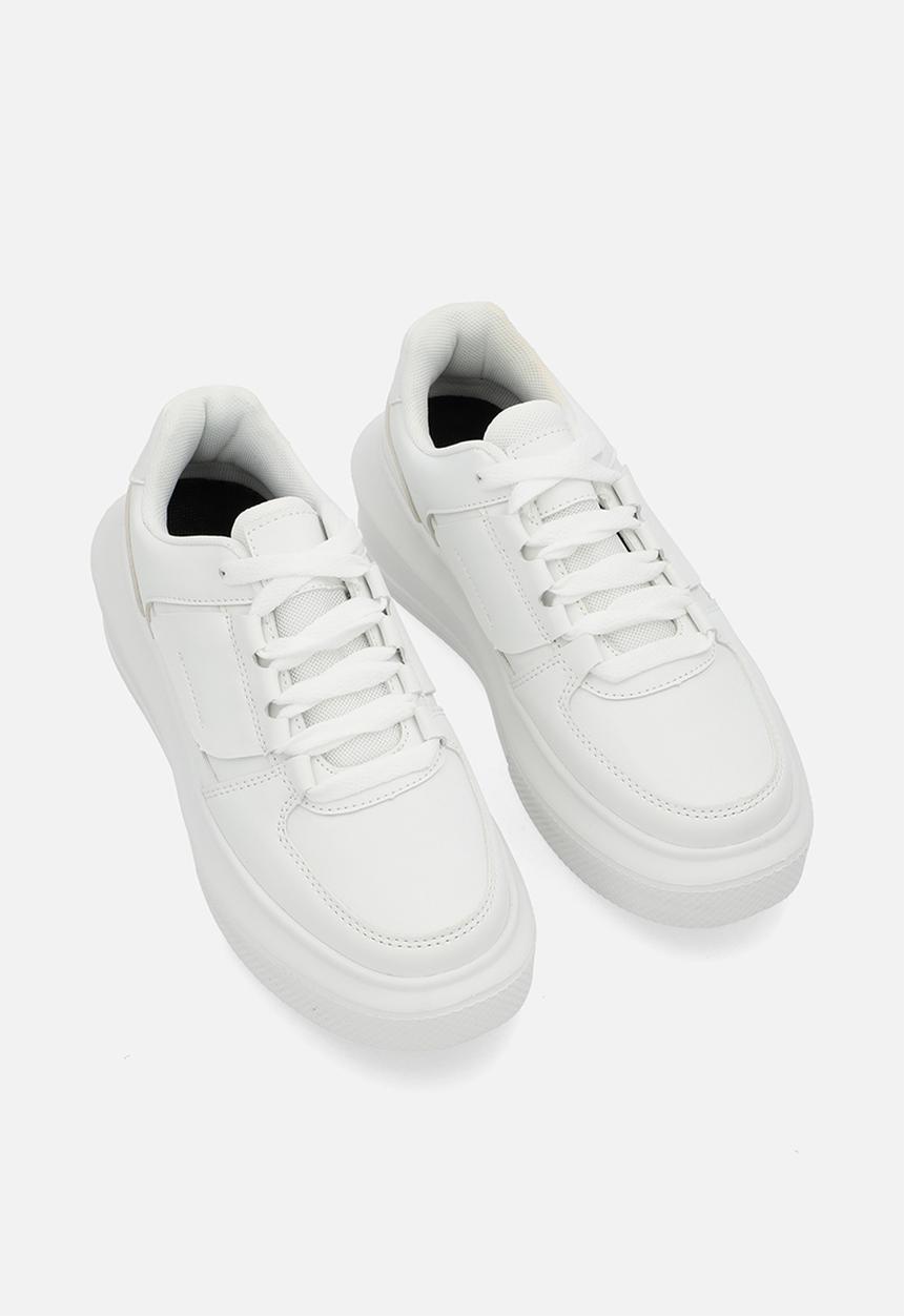 Pop Candy - Lace up sneakers - white