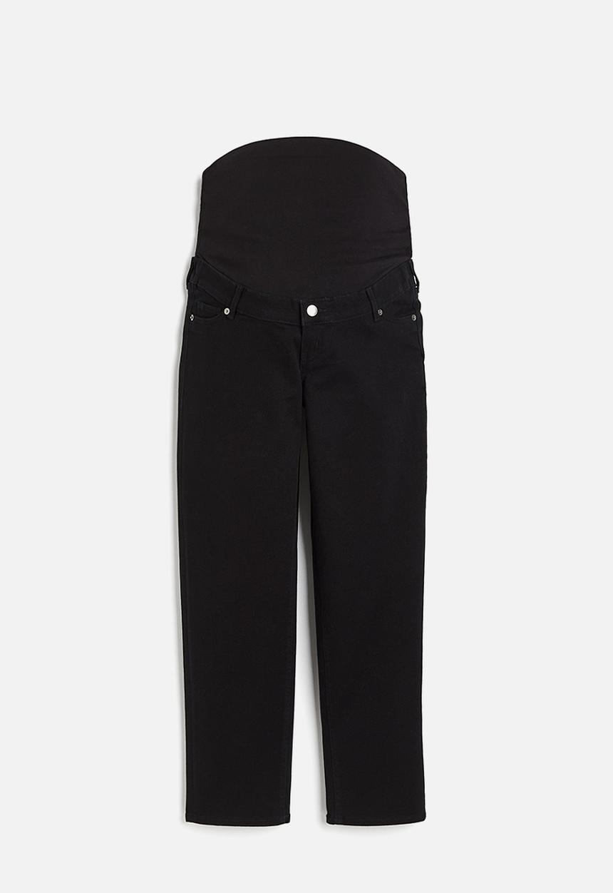 H&M - Mama straight ankle jeans - black