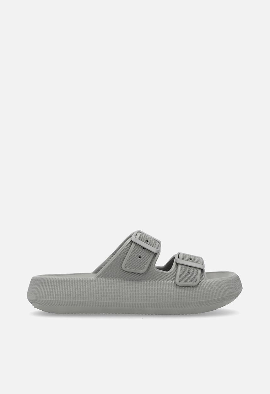 Pop Candy - Twin buckle slides - grey