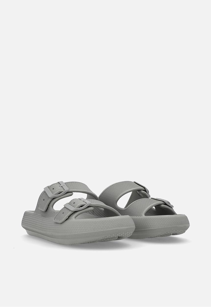 Pop Candy - Twin buckle slides - grey