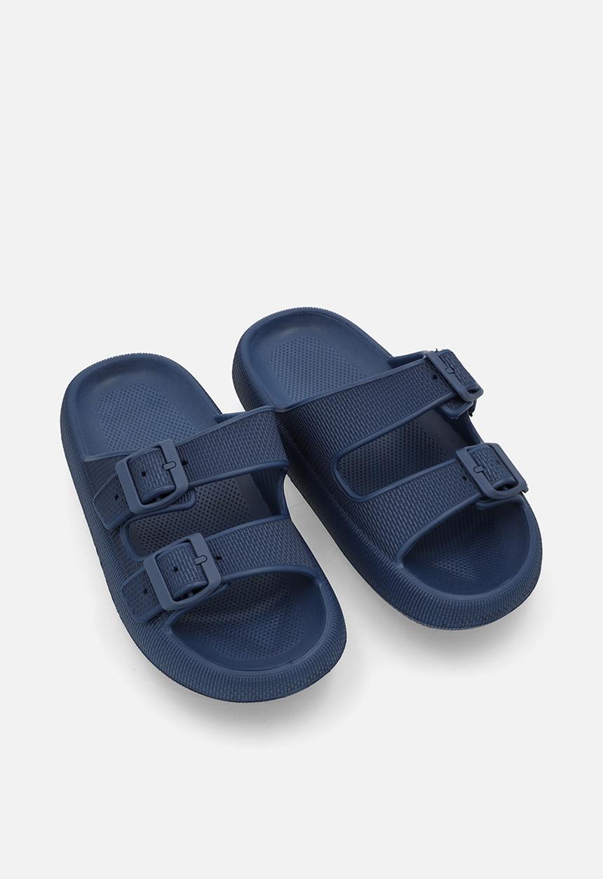 Pop Candy - Twin buckle slides - blue