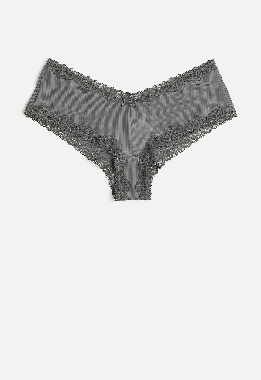 H&M - 3 pack hipster briefs - grey-green & light turquoise