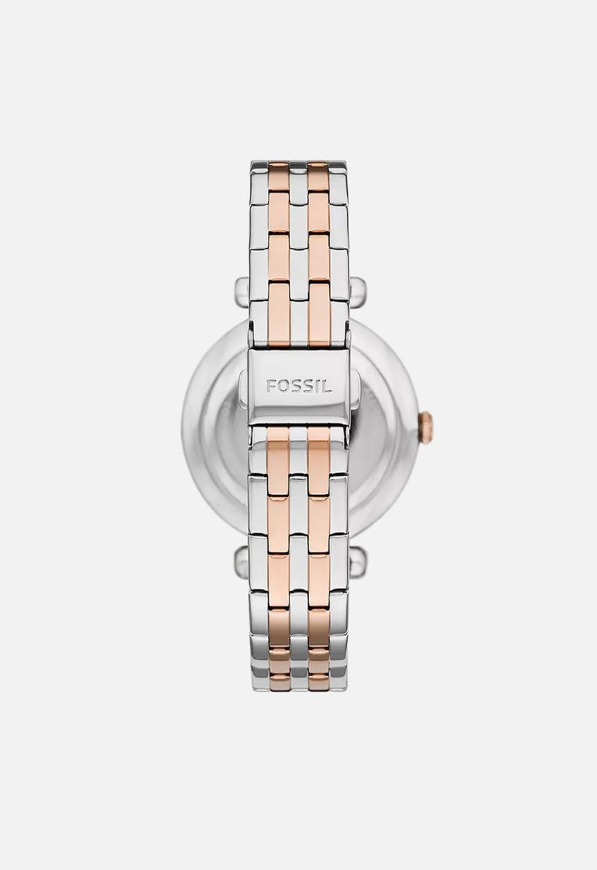 Fossil - Tillie watch - silver & rose gold