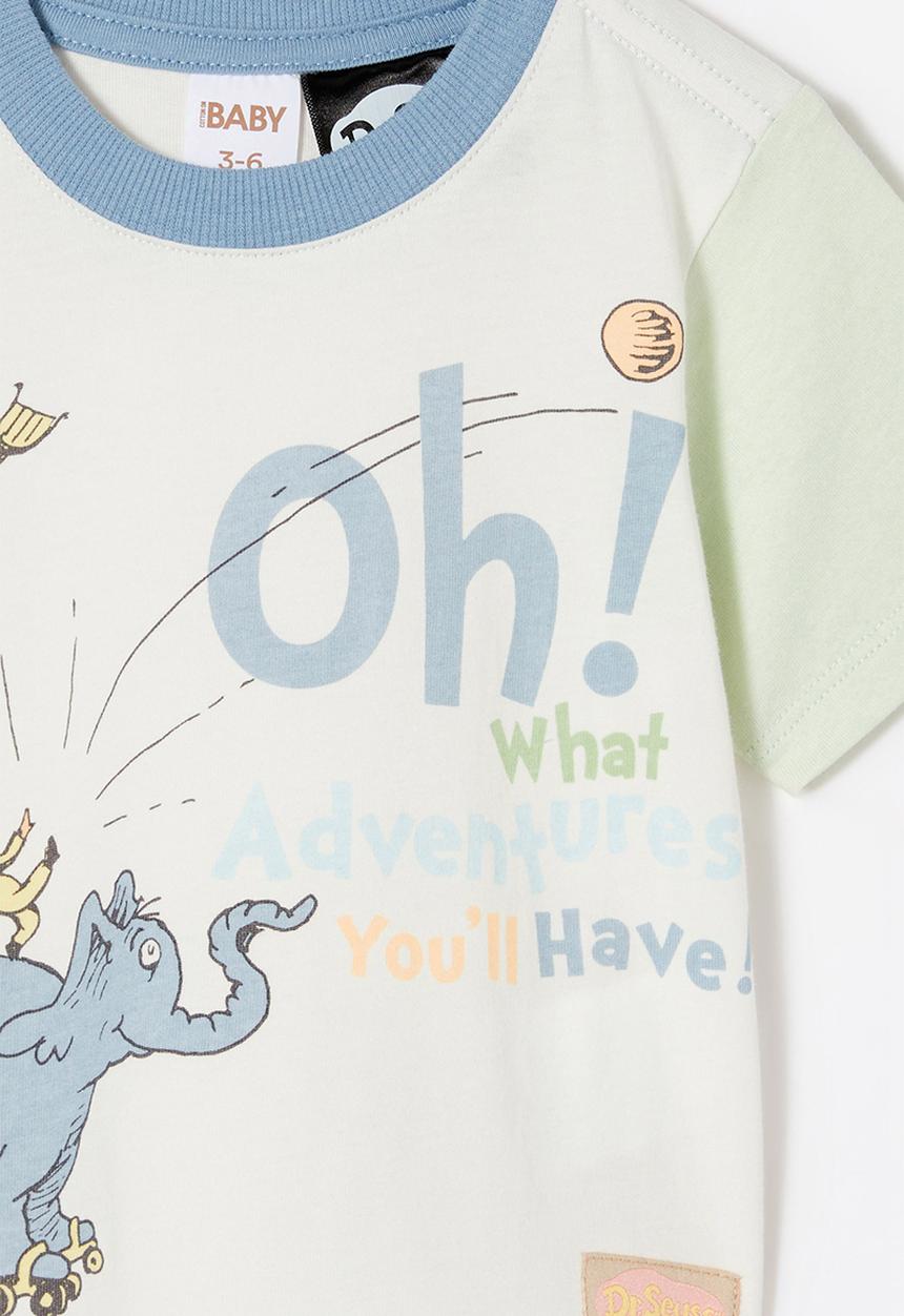 Cotton On - Jamie short sleeve tee-license - lcn drs vanilla/oh what adventures
