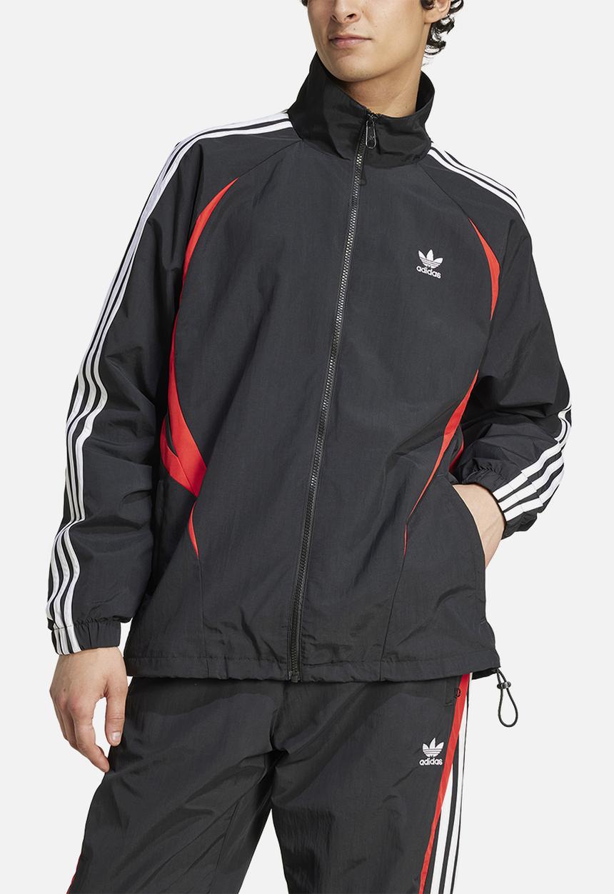adidas Originals - Archive track top - black/better scarlet