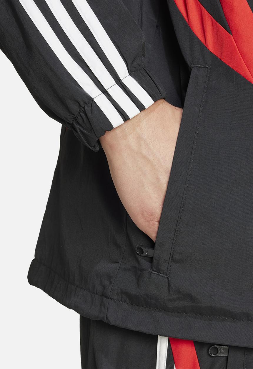 adidas Originals - Archive track top - black/better scarlet