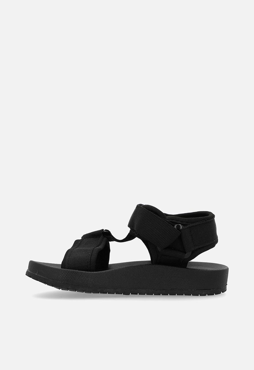 Pop Candy - Platform velcro strap sandal-black