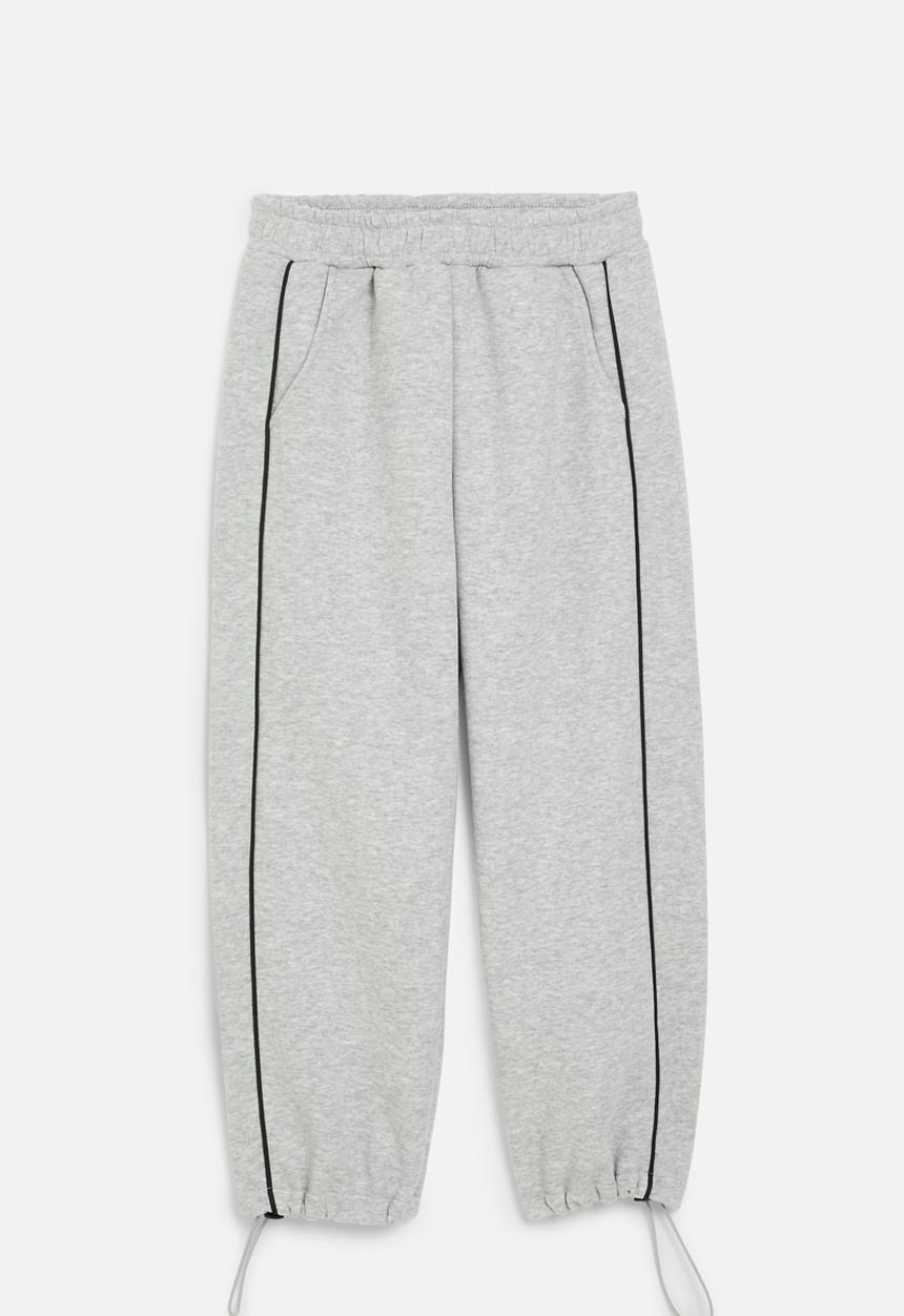 Pop Candy - Track pants - grey & white