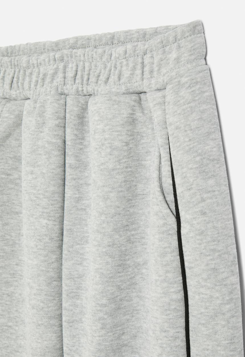 Pop Candy - Track pants - grey & white