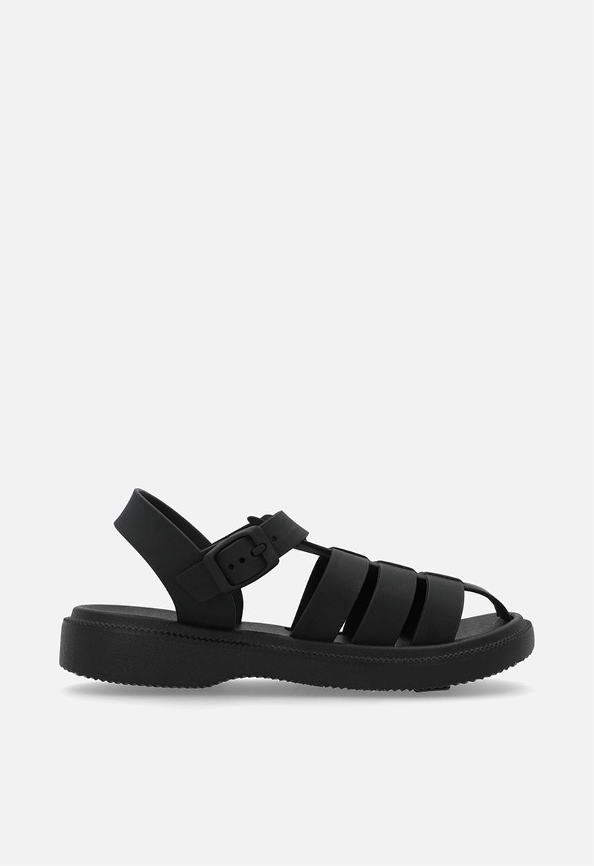 Pop Candy - Caged sandals-black