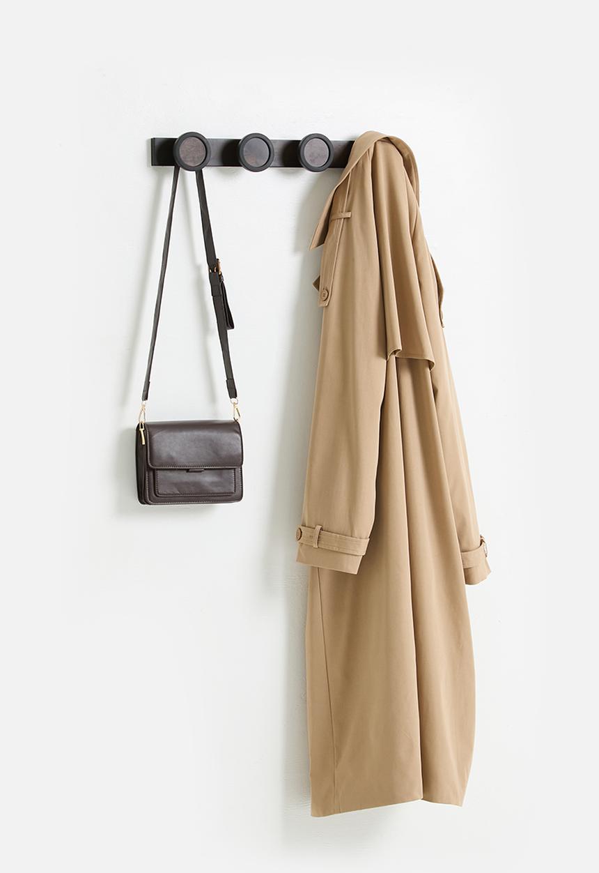 Umbra - Hub rail 4 hook - black & walnut