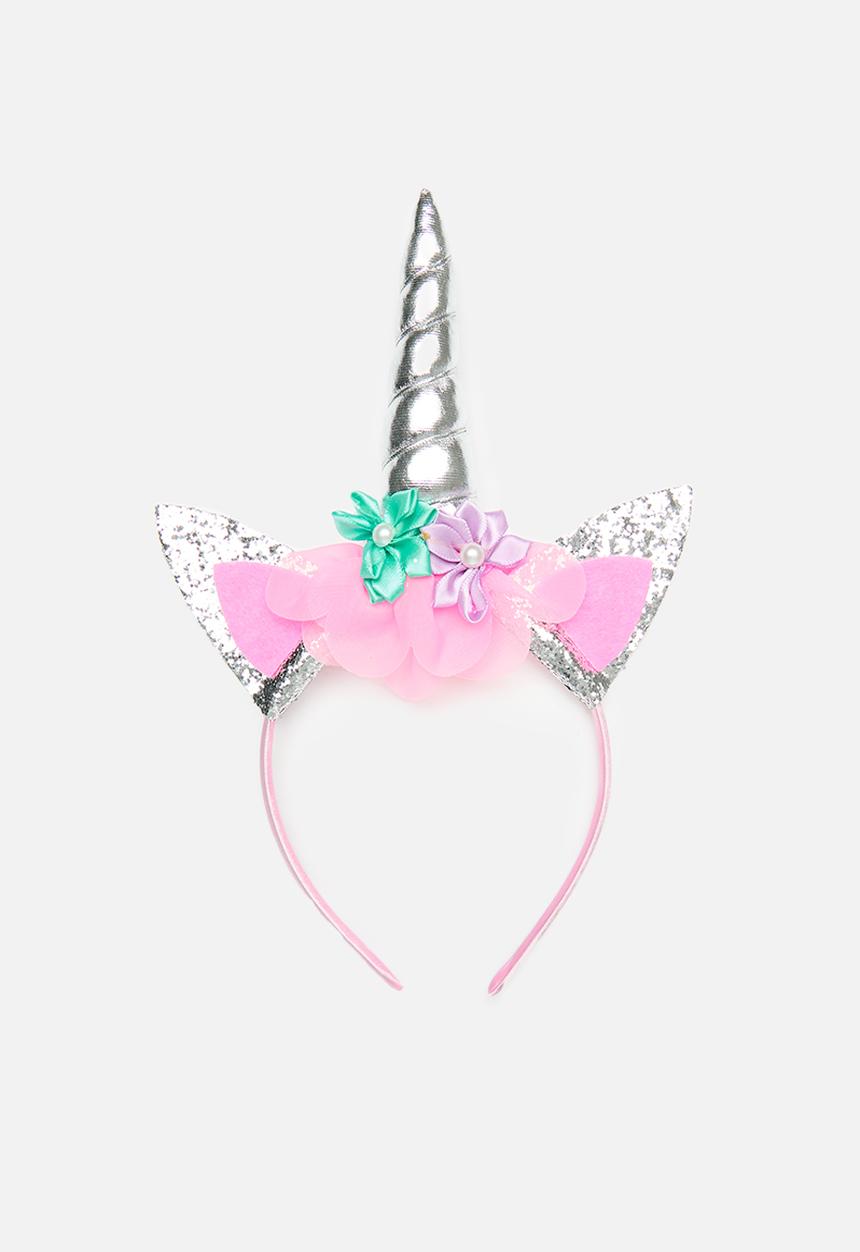 Pop Candy - Novelty headband - pink & silver 