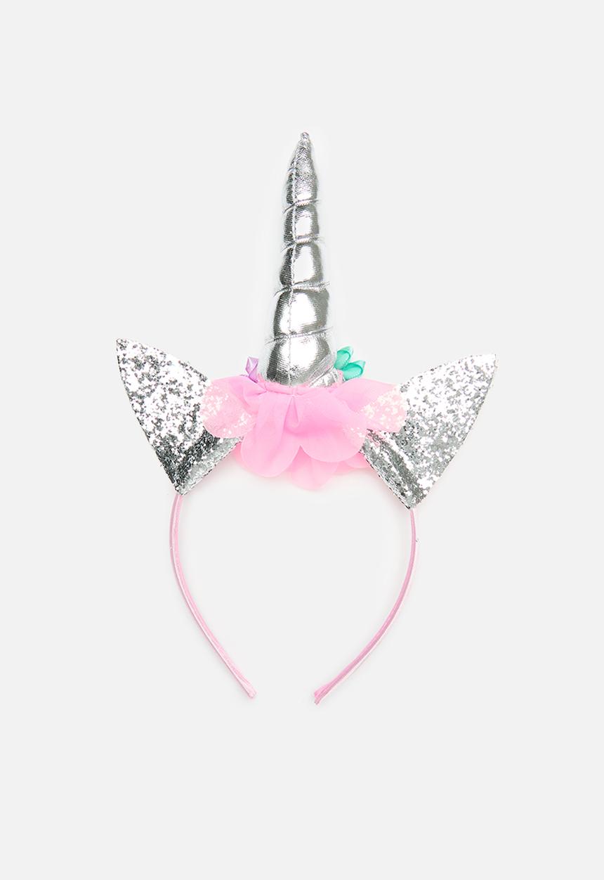 Pop Candy - Novelty headband - pink & silver 