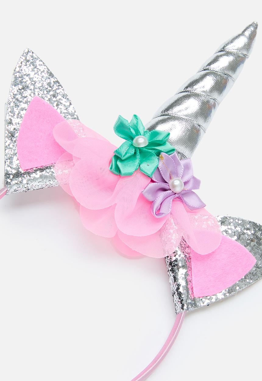 Pop Candy - Novelty headband - pink & silver 