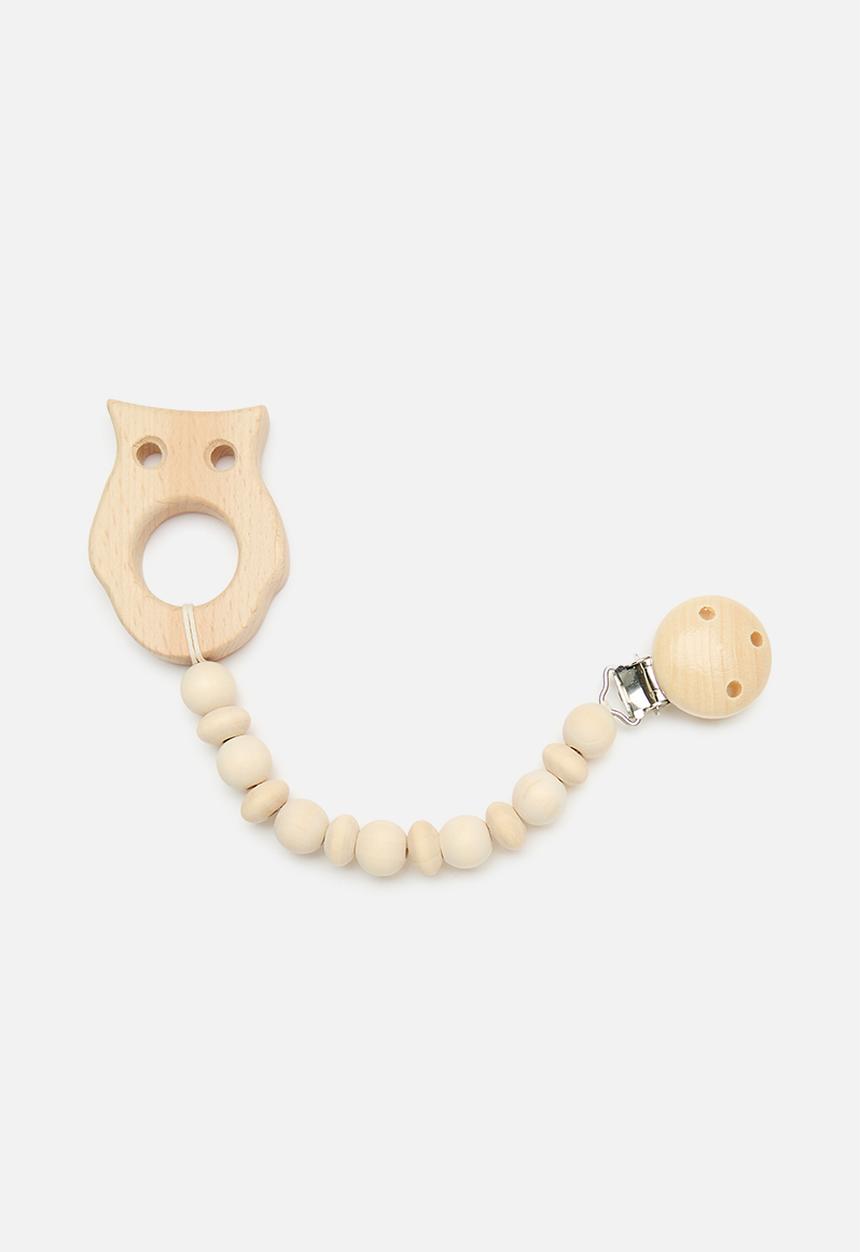 Pop Candy - Wooden pacifier holder - brown