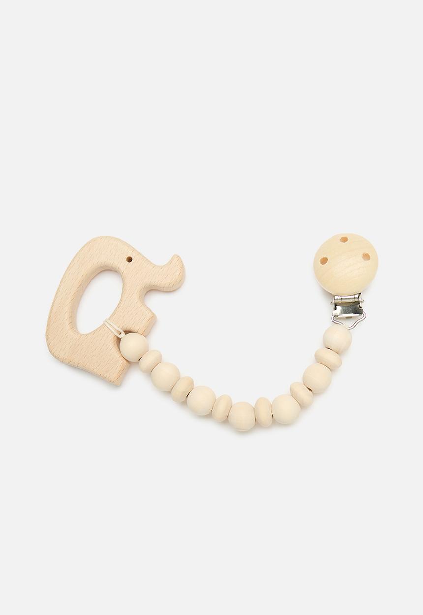 Pop Candy - Wooden pacifier holder-brown