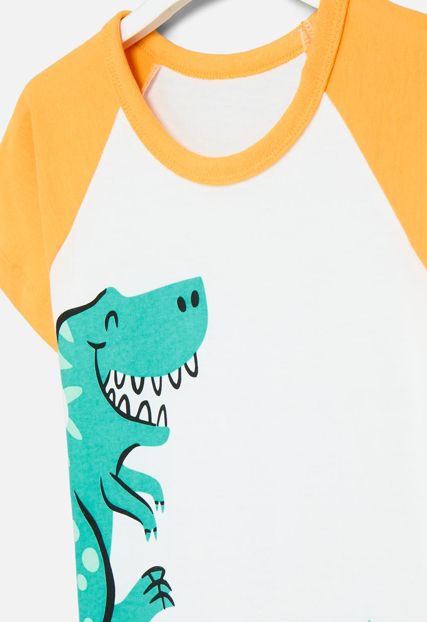 Pop Candy - Reglan tee-yellow & white