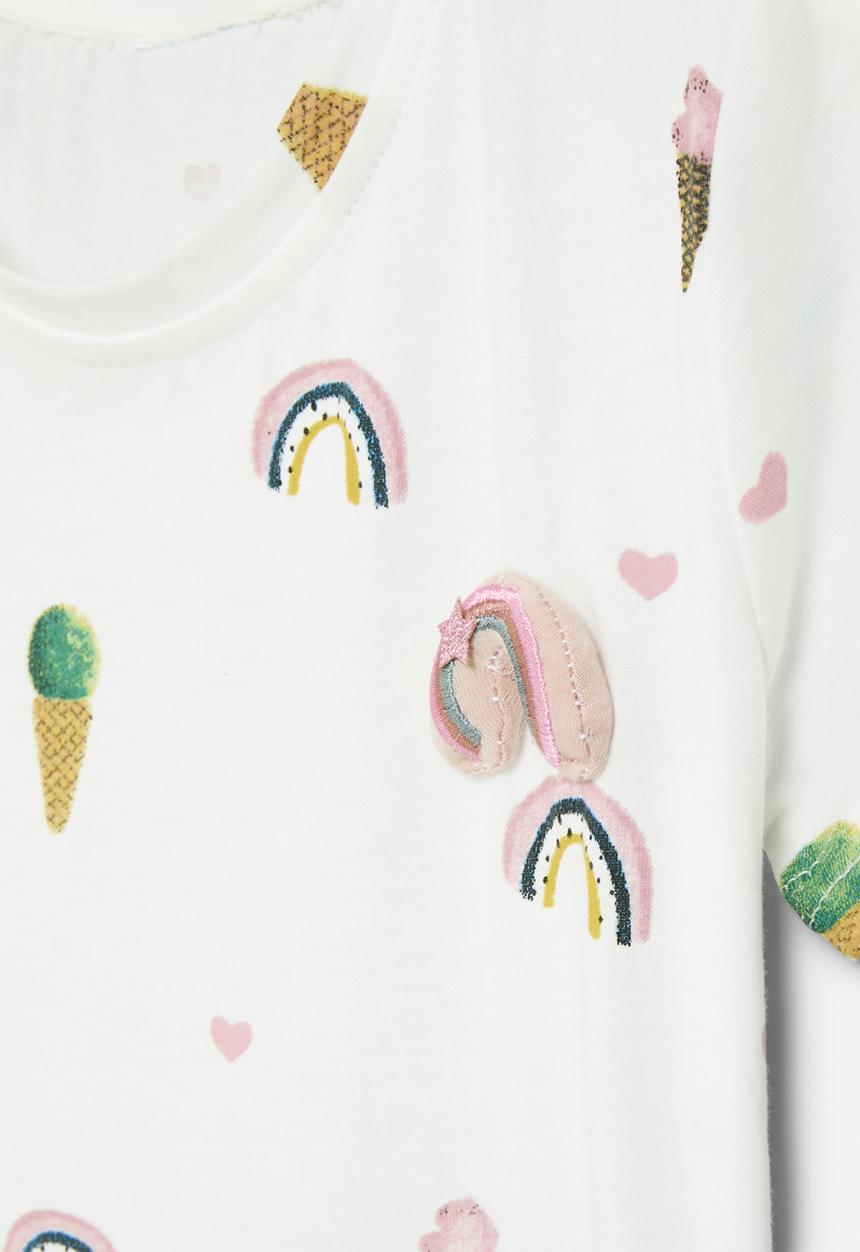 Pop Candy - Printed tee - white