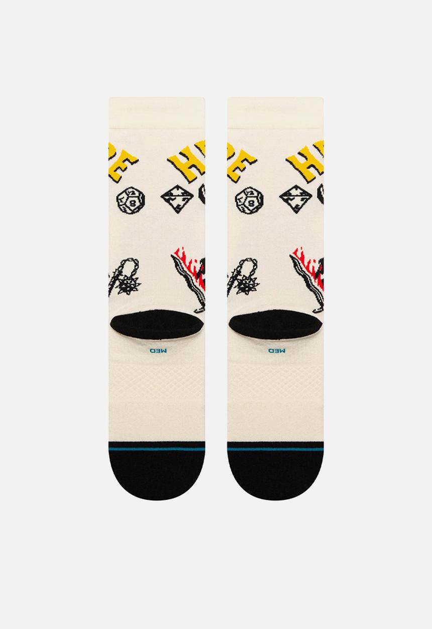 Stance Socks - Hellfire - vintage white