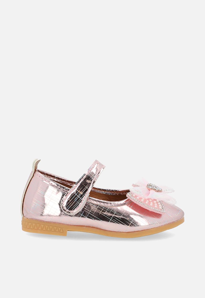 Pop Candy - Metallic bowknot pumps - pink