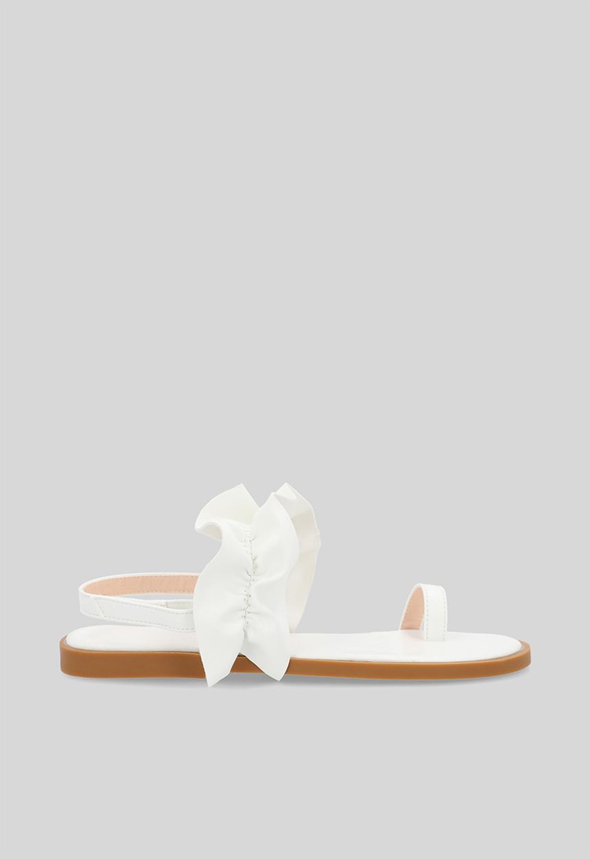 Pop Candy - Toe sandal - white