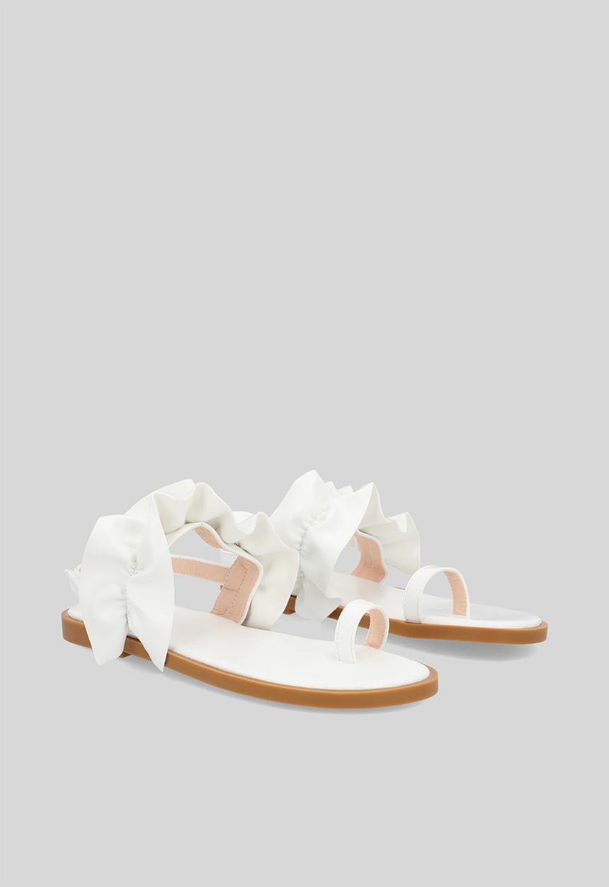 Pop Candy - Toe sandal - white