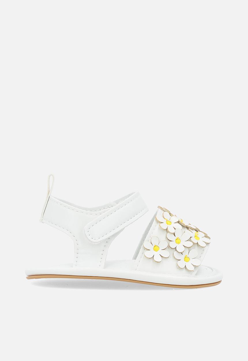 Pop Candy - Floral sandals - white