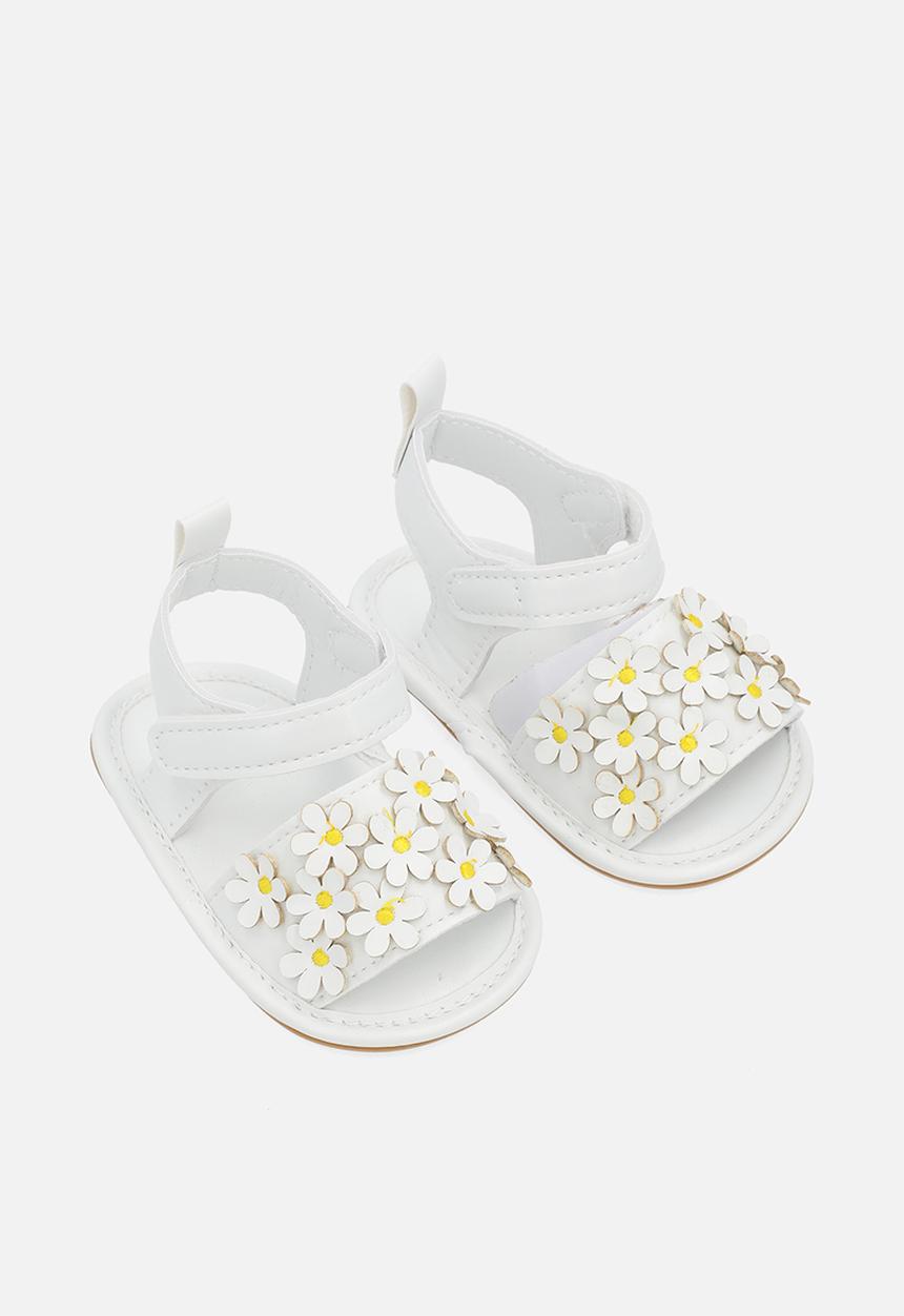 Pop Candy - Floral sandals - white