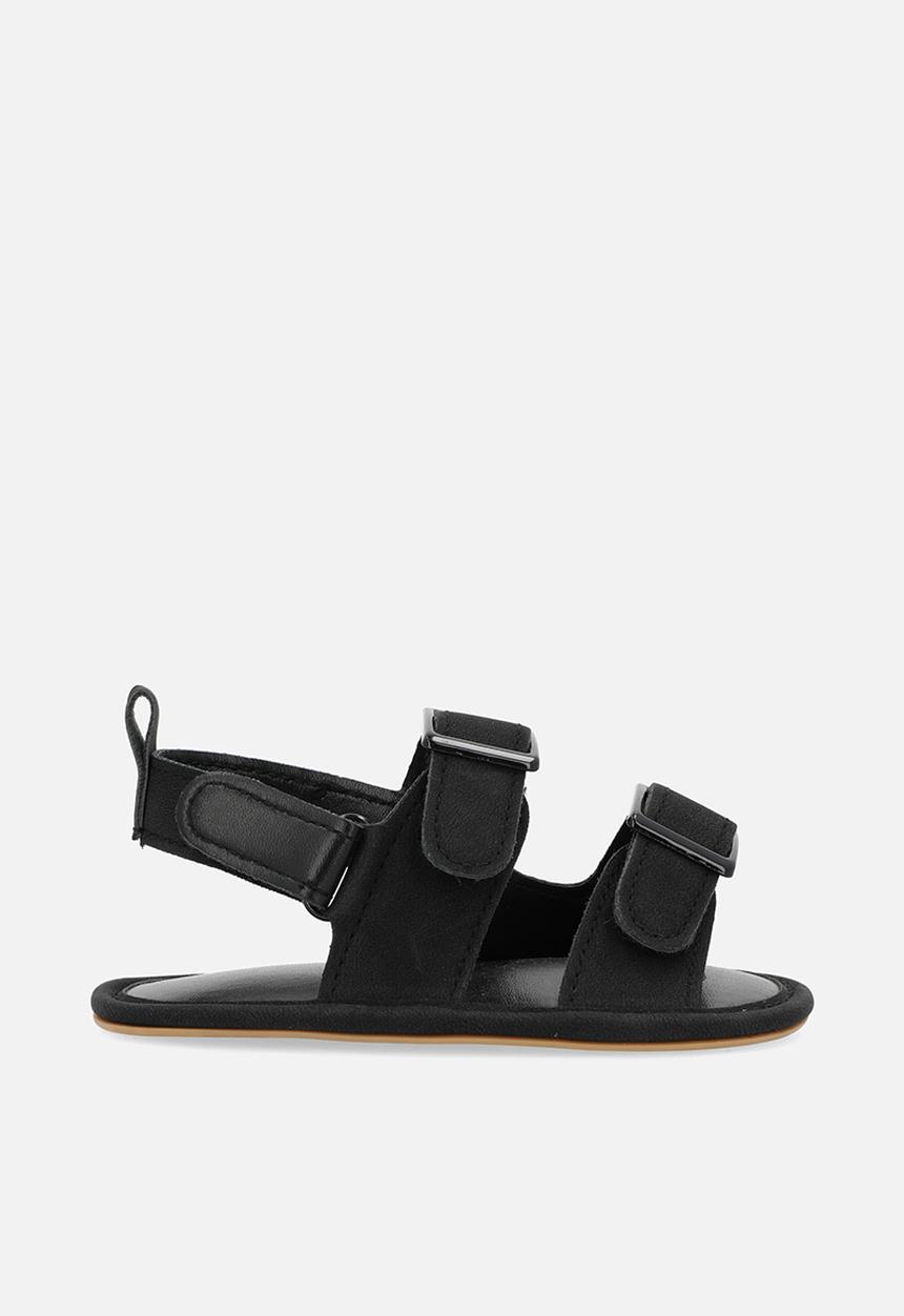 Pop Candy - Twin buckle sandals - black