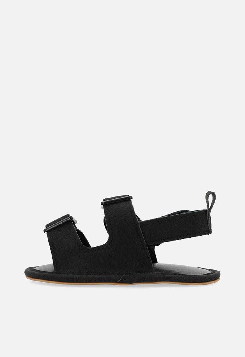 Pop Candy - Twin buckle sandals - black