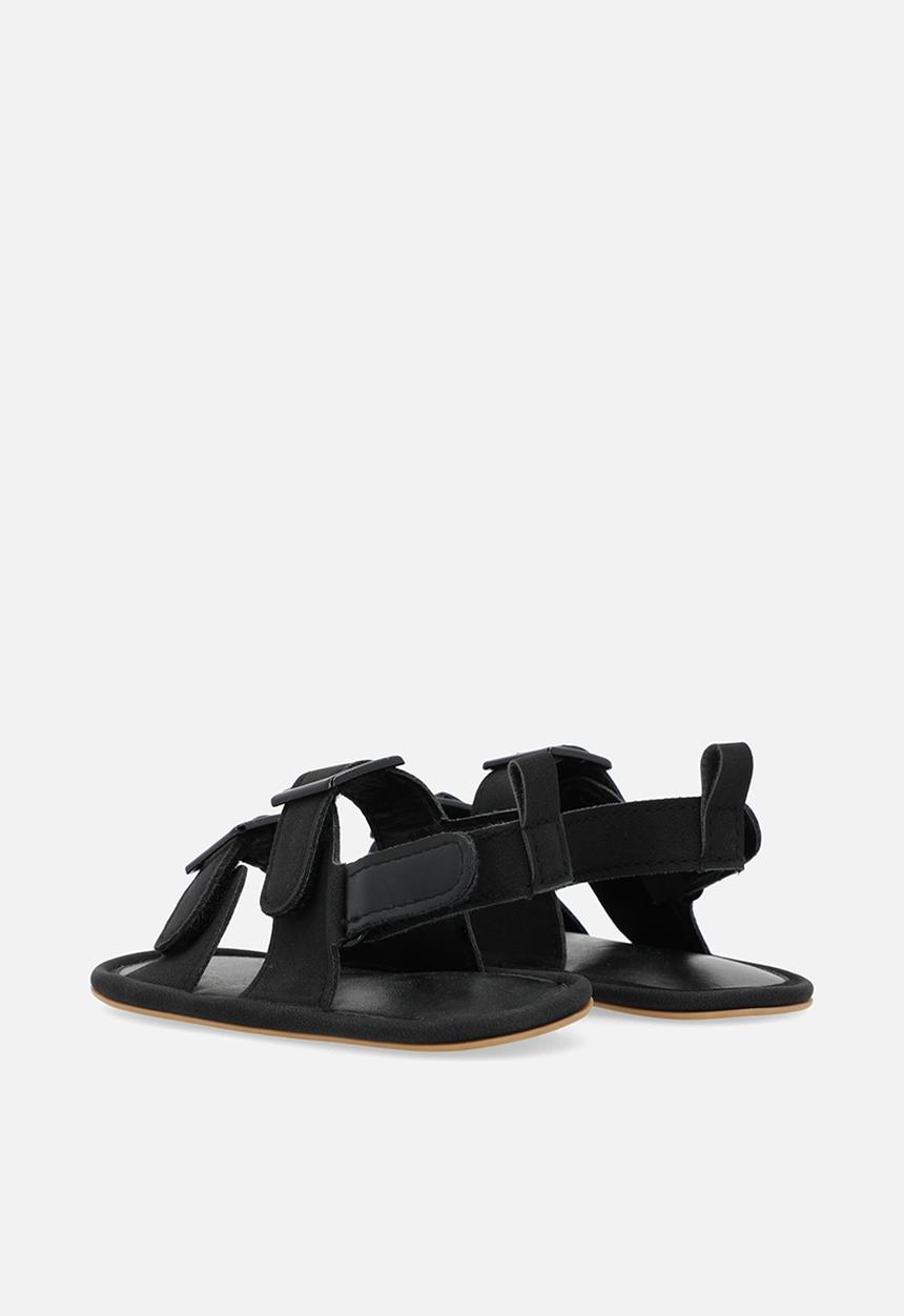 Pop Candy - Twin buckle sandals - black