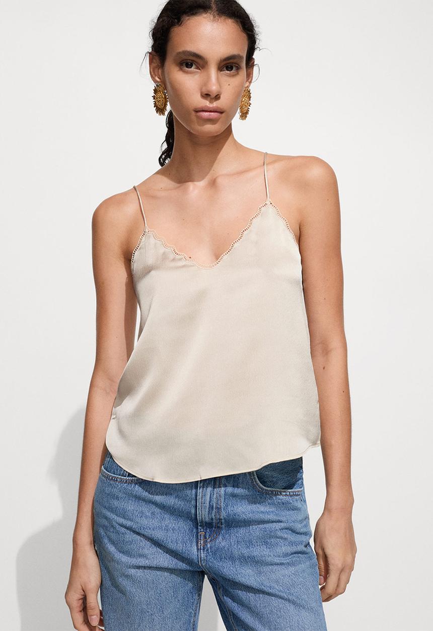 MANGO - Top Rachy - Natural