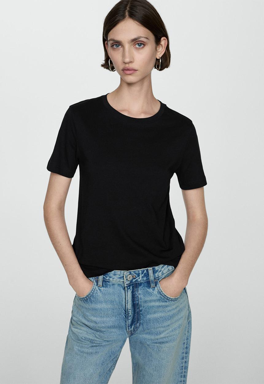 MANGO - T-Shirt Chalaca - Black