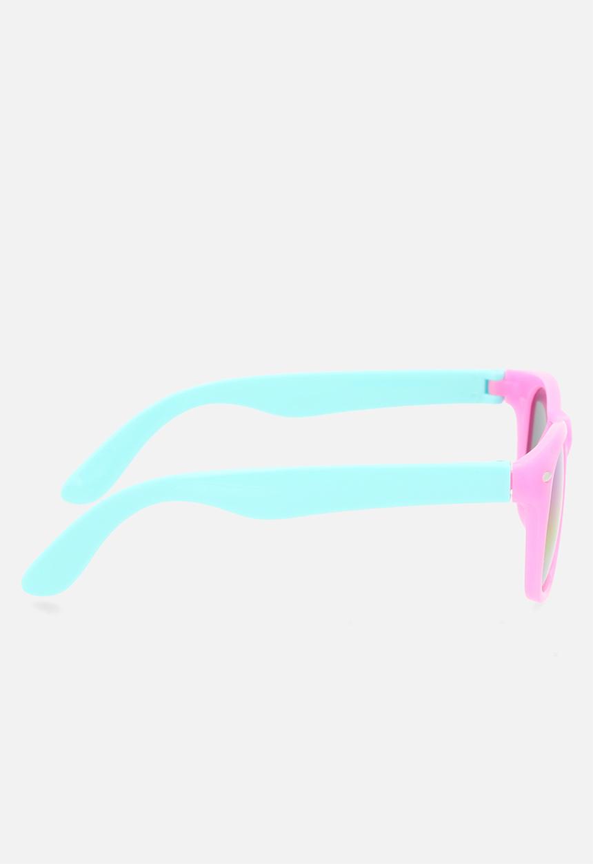 Pop Candy - Colour block wayfarers - pink & blue