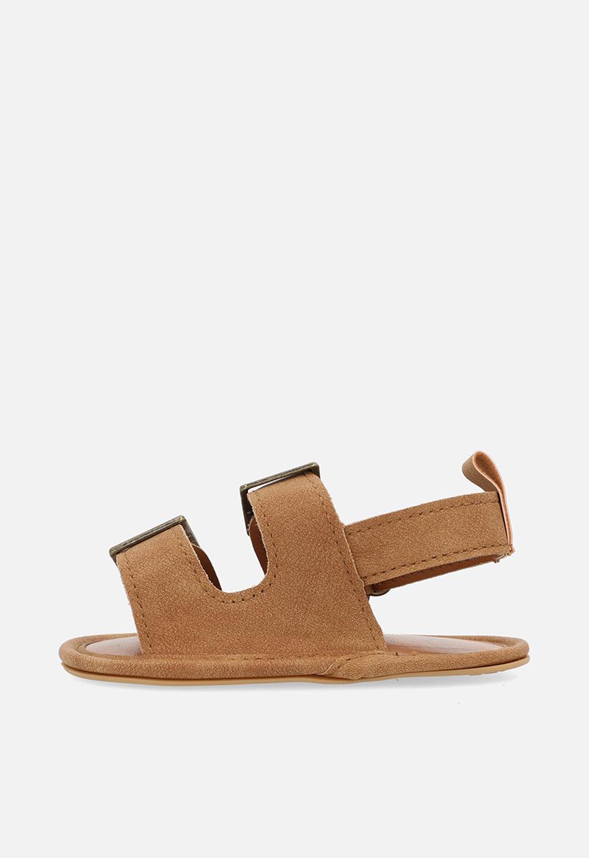 Pop Candy - Twin buckle sandals- tan
