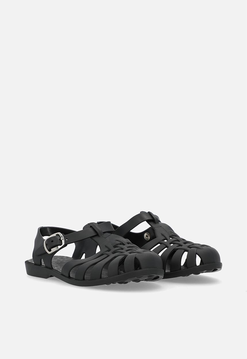 Pop Candy - Closed toe jelly sandals-black