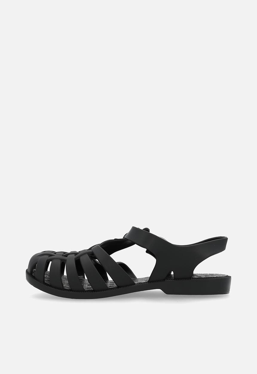 Pop Candy - Closed toe jelly sandals-black