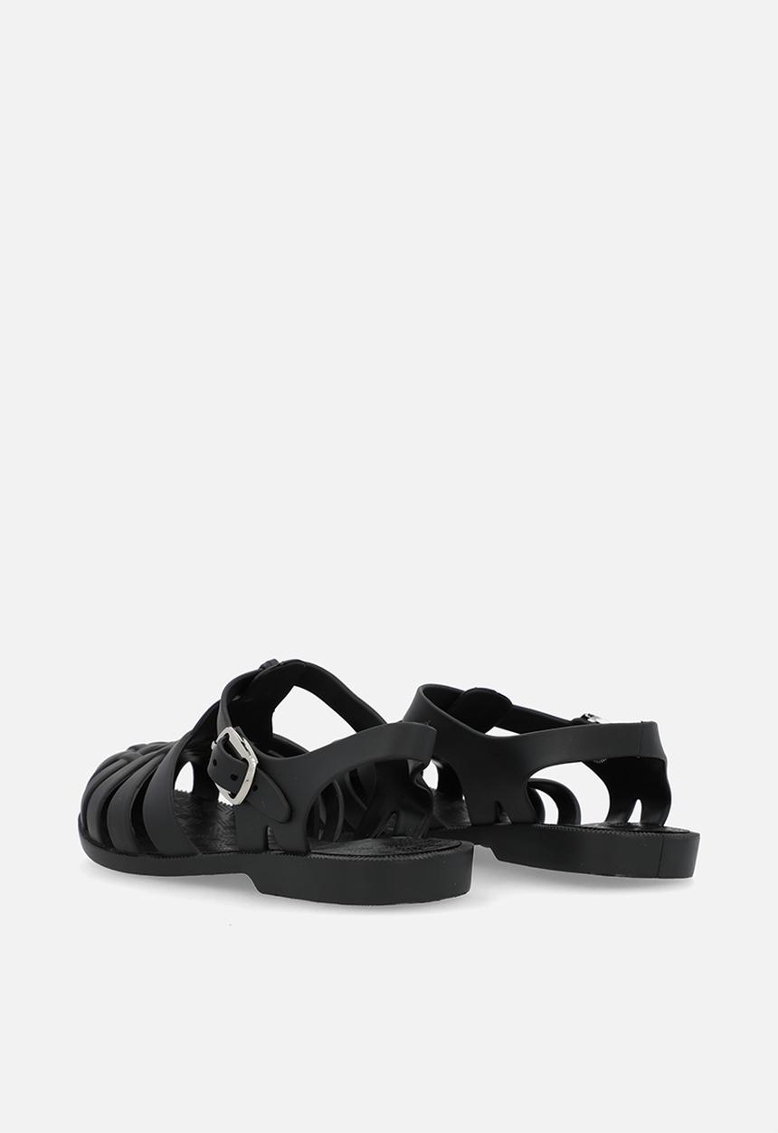 Pop Candy - Closed toe jelly sandals-black