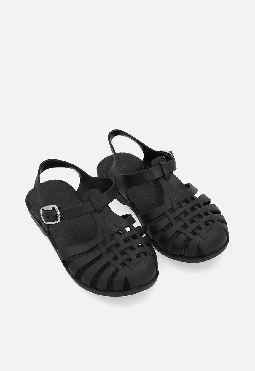 Pop Candy - Closed toe jelly sandals-black