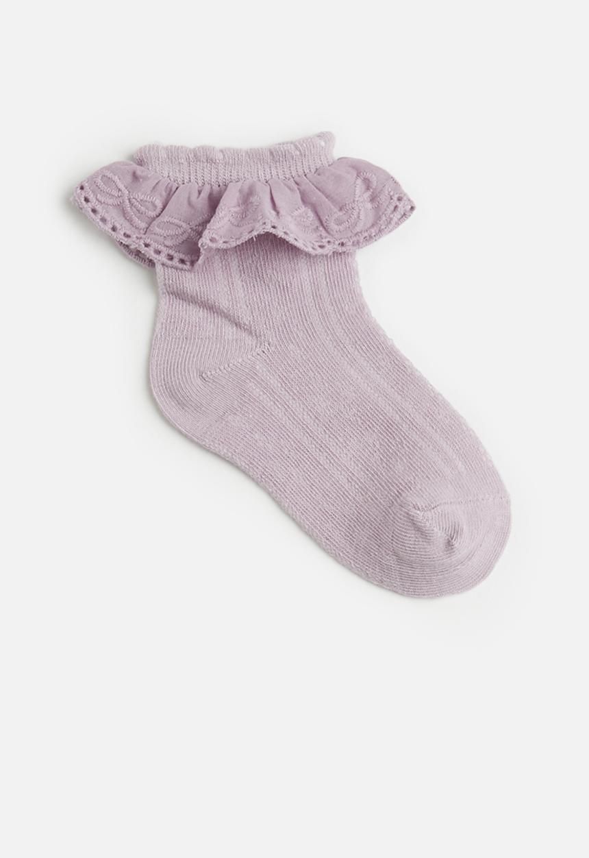 Pop Candy - Frilled socks - purple