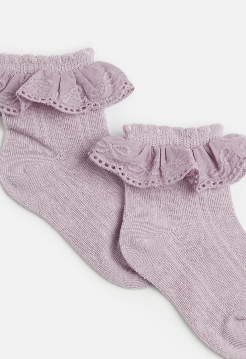 Pop Candy - Frilled socks - purple